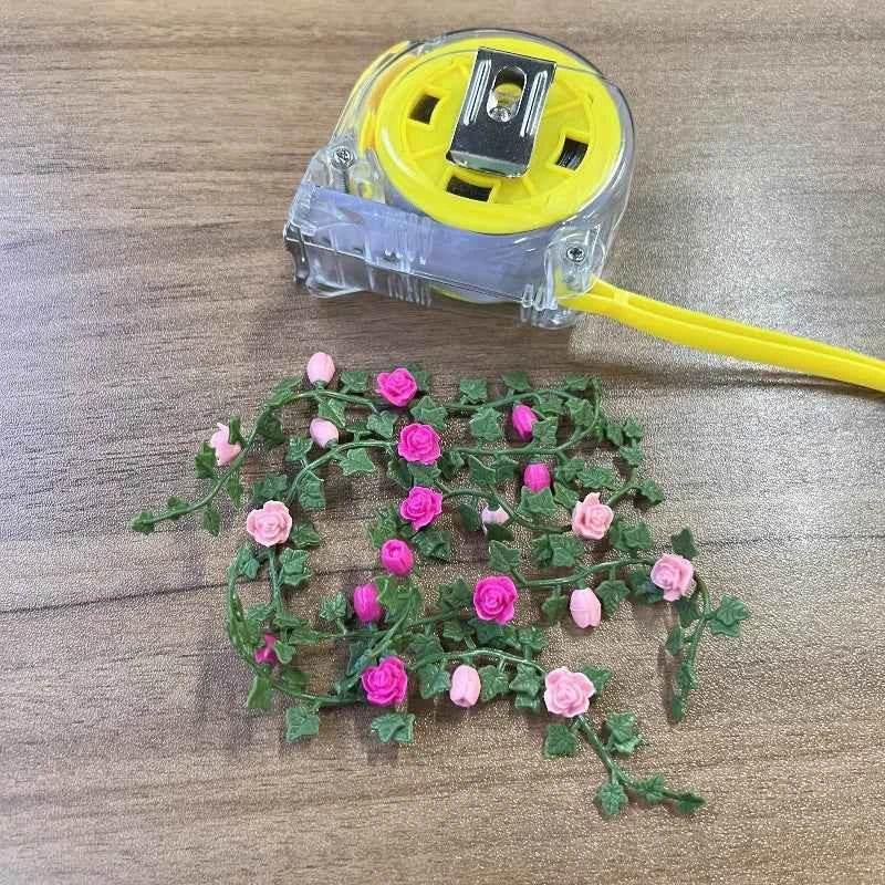 20pcs Dollhouse Miniature Garden Scene with Flower Vines Perfect for DIY Crafts Model Decorations and Creative Projects Realistic by GiFTiFY