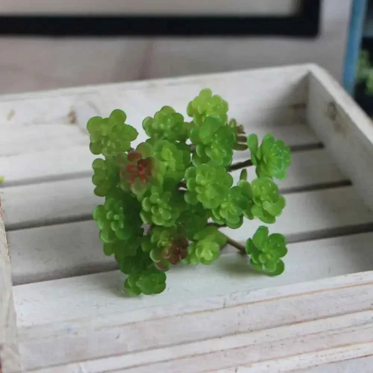 24 Heads Mini Artificial Cactus Plant Plastic Realistic Artificial Succulent Plant Real Touch Micro Landscape Decoration by DSERS