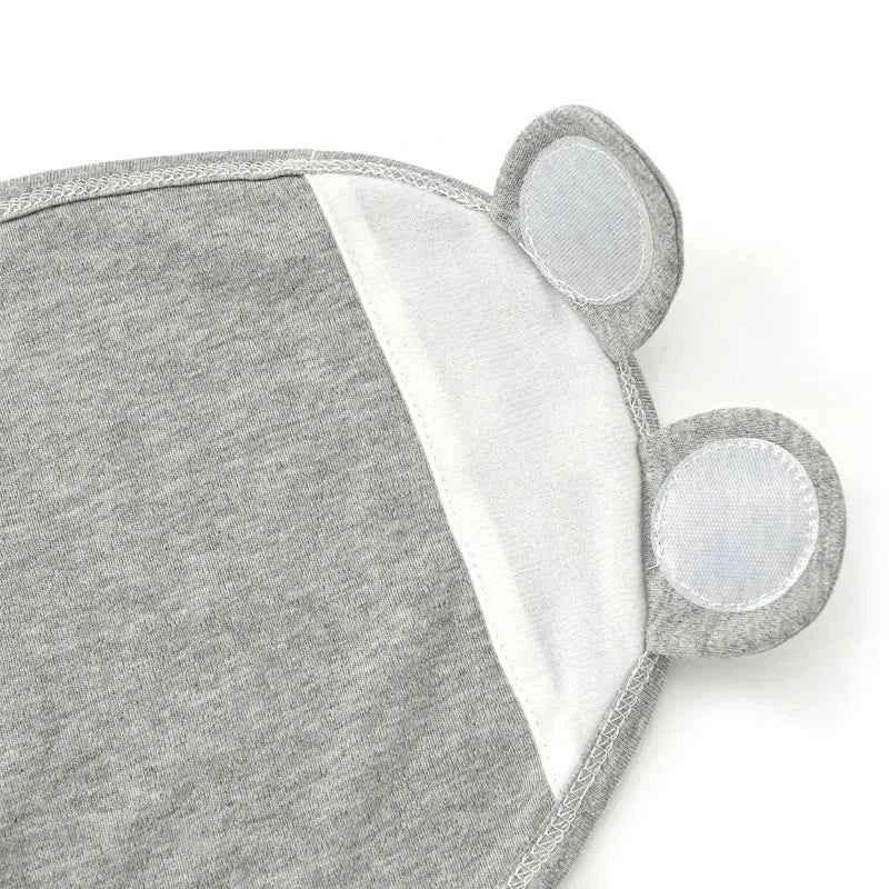 100% Organic Cotton Baby Swaddle Blanket Wrap Hat Set for Infant Adjustable Newborn Swaddle Baby Swaddle for 0-3 Month by DSERS