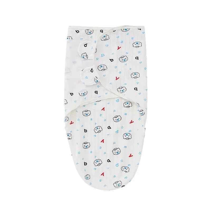 Newborn Baby Wrap Anti-Startle 2Pcs/Set Baby Swaddle Sleeping Cocoon Design 100%Cotton Baby Adjustable Blanket 0-6 Months by DSERS