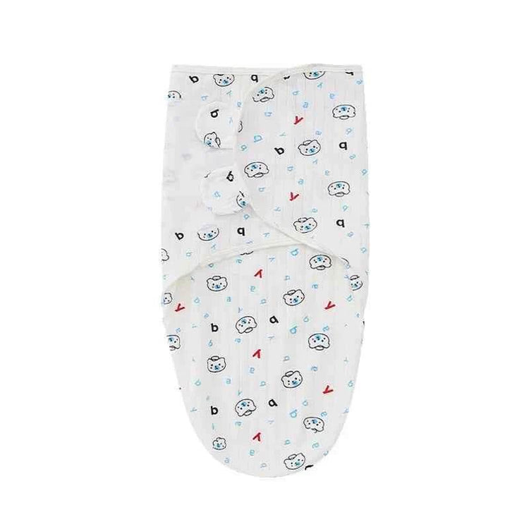 Newborn Baby Wrap Anti-Startle 2Pcs/Set Baby Swaddle Sleeping Cocoon Design 100%Cotton Baby Adjustable Blanket 0-6 Months by DSERS