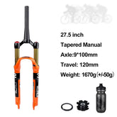 Bolany MTB Bicycle Fork Magnesium Alloy Air Suspension 26 27.5 29 Inch 32 HL RL100mm Bike Fork Lockout For Cycling Accessories MTB Bicycle Fork by Zopi / AliExpress