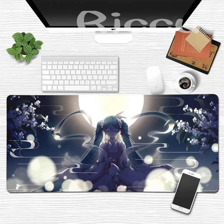 Large Gaming Mouse Pad Hatsune M-miku Mousepad PC Gamer Desk Mat Office Decoration Mouse Mat E-Sports Playmat Game Accessories by DSERS
