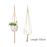 Hanging Plant Handmade Macrame Plant Hanger Flower Pot Planter Hanger Wall Decor Courtyard Garden Hanging Planter Hanging Basket by DSERS