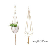 Hanging Plant Handmade Macrame Plant Hanger Flower Pot Planter Hanger Wall Decor Courtyard Garden Hanging Planter Hanging Basket by DSERS