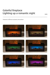 7 colors of essential oil fireplace diffuser mini flame aromatherapy fireplace humidifier aromatherapy oil diffuser Fireplace Box by DS