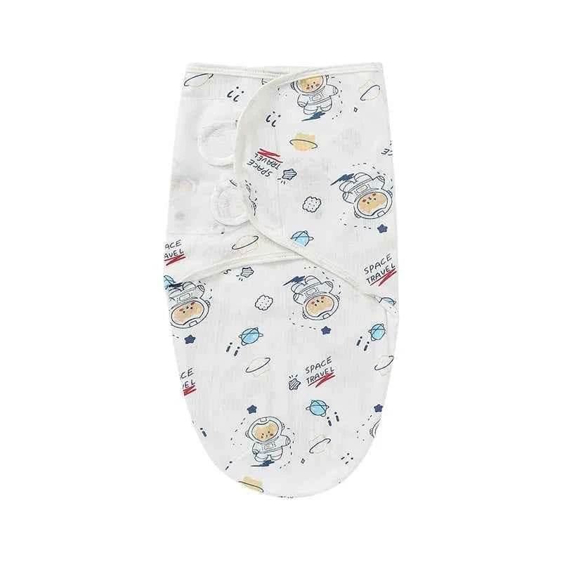 Newborn Baby Wrap Anti-Startle 2Pcs/Set Baby Swaddle Sleeping Cocoon Design 100%Cotton Baby Adjustable Blanket 0-6 Months by DSERS