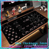 Mouse Pad Large Desk Mat P_Pokemones Anime Playmat 900x400 Xxl TGM PTCG Card Games Speed Computer and Office Gamer Cabinet mat by DSERS