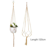 Hanging Plant Handmade Macrame Plant Hanger Flower Pot Planter Hanger Wall Decor Courtyard Garden Hanging Planter Hanging Basket by DSERS