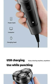 Shaver for Men USB Electric Shaver Powerful Beard Shaving Machine Electric Razor Rechargeable Waterproof Shaver for Men by DSERS