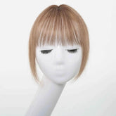 100% Remy Human Hair Toppers with Bangs Light Brown Hairpieces 3D Wispy Human Hair Bangs for Women Thin Hair Real Human Hair Topper Clip In Hair Accessories by Zopi / AliExpress