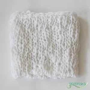 Wool Crochet Newborn Baby Girls Boys Blanket Newborn Photography Props,Crochet Knit Blanket Basket Background Filler 55*55cm by GiFTiFY