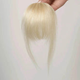 100% Human Hair Bangs Clips in Air Fringe Bangs Hairpiece for Women Platinum Blonde Remy Human Hair Bangs Hair Extension 4.5inch Hair Accessories by Zopi / AliExpress