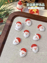 Christmas Series Nail Art Accessories 3D Resin Nail Charms Cute Bells Reindeer Snowman Cartoon Versatile Winter Nail Decorations by DSERS