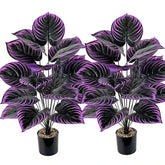 18-Headed Artificial Violet Plants Realistic Floor Bonsai Plant Indoor for Home Weddings Hotels Gardens Photography Decorations by DSERS