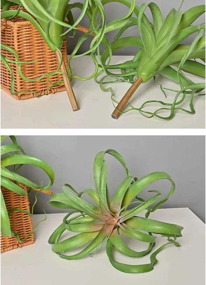 Artificial Green Plant Air Grass Succulent Miniature Potted Garden for Outdoor Desktop Living Room Home Decor by DSERS