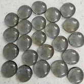 100g/3.52oz(Approx. 18-25pcs) Oblate Bead Glass Mosaic Tiles Colorful Round Mosaic Making Material Multi Diameter DIY Craft Tile by DSERS