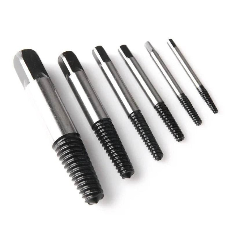 STONEGO 5PCS/6PCS Broken Damaged Screwdriver Extractor Drill Bit Set Carbon Steel Double Side Screw Pull Center Drill Bits Extractor Drill Bit Set by DSERS