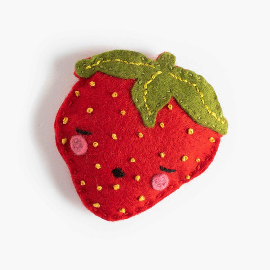 Sam the Sleepy Strawberry by Heron Hill Stitch Co.