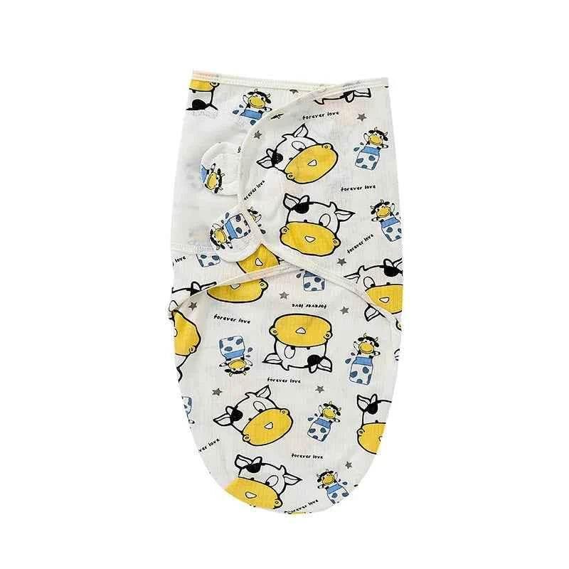 Newborn Baby Wrap Anti-Startle 2Pcs/Set Baby Swaddle Sleeping Cocoon Design 100%Cotton Baby Adjustable Blanket 0-6 Months by DSERS