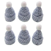 12Pcs Handmade mini crochet Hat for baby shower baptism dolls party favors sewing Applique by DSERS