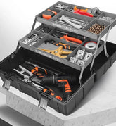 Tools Organizer Box Garage Professional Plastic Tool Case Box Electrician Storage Multifunctional Outdoor Waterproof Garage Tools Organizer Box by DSERS