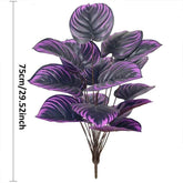 18-Headed Artificial Violet Plants Realistic Floor Bonsai Plant Indoor for Home Weddings Hotels Gardens Photography Decorations by DSERS