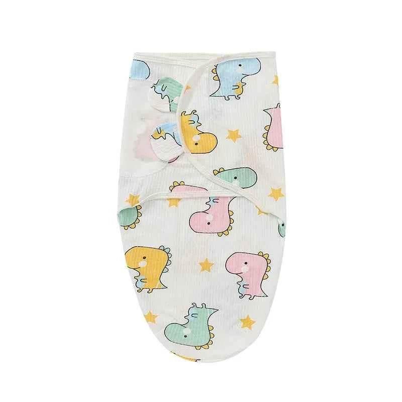 Newborn Baby Wrap Anti-Startle 2Pcs/Set Baby Swaddle Sleeping Cocoon Design 100%Cotton Baby Adjustable Blanket 0-6 Months by DSERS
