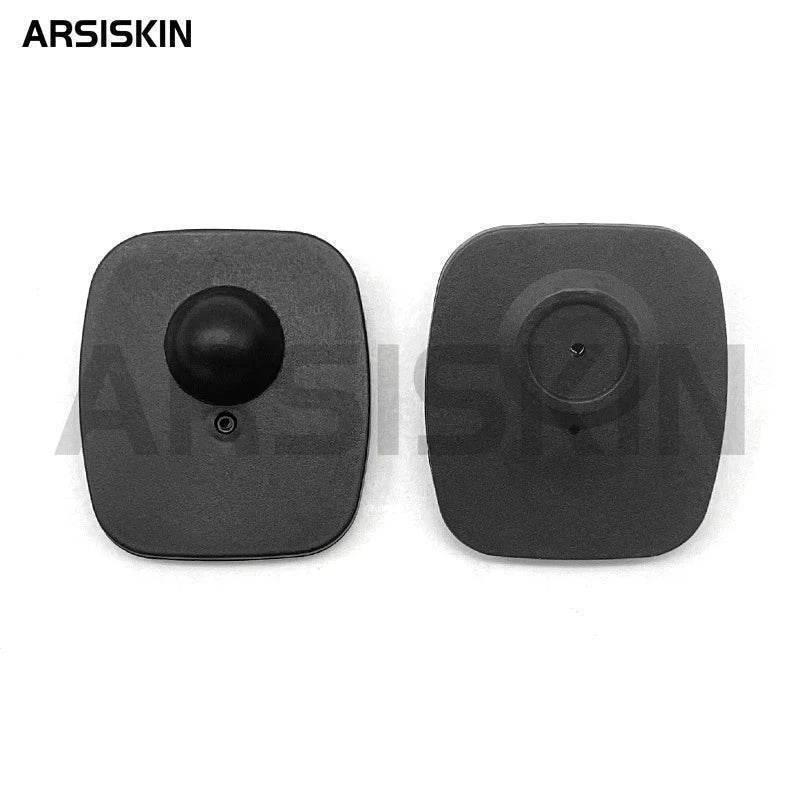 100pcs Anti Theft Tags Rf 8.2Mhz Mini Square EAS Retail Security Clothes Hard Tags for Garment Shop Supermarket with Pins Unlock by DSERS