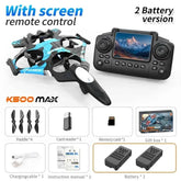 K500MAX Drone Fighter Jet 4k HD Professional Drone Camera WIFI Fpv Aircraft Quadcopte Aerial Photography Drone Birthday Toys Jet Fighter Toy by DSERS