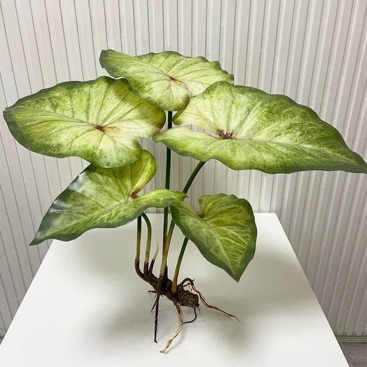 Large Lotus Leaves with Roots Plant Artificial Green Home Landscape Garden Decor Simulation Plants Wedding Party Table Decor by DSERS