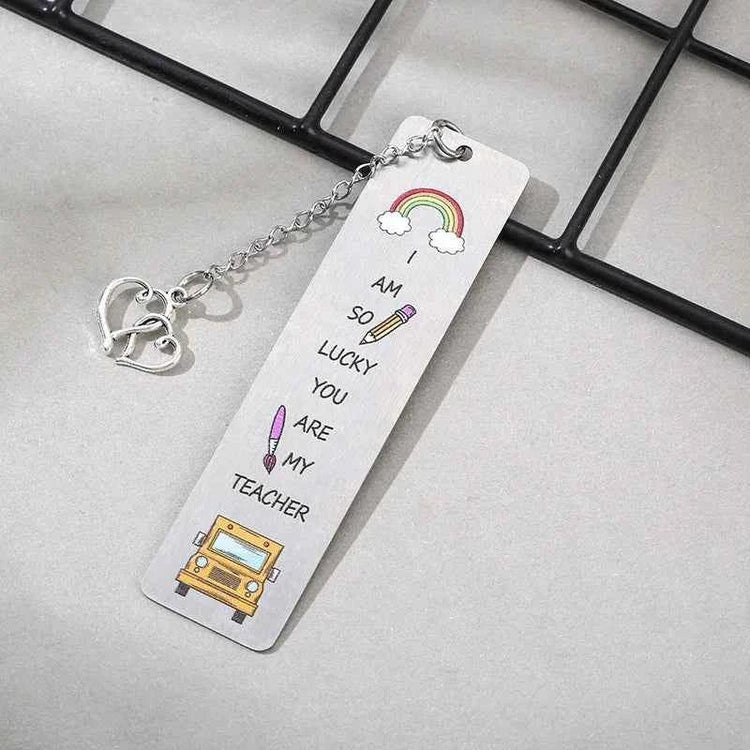Color Cartoon Metal Bookmark Pendant Retro Book Clip Markers Student Gift Stationery Teacher Application Reward Gifts by DSERS