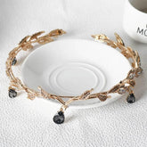 Luxury Crystal Crown Bridal Hair Accessories Wedding Rhinestone Waterdrop Leaf Tiara Crown Headband Frontlet Brides Hair Jewelry Tiaras by DSERS