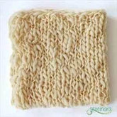 Wool Crochet Newborn Baby Girls Boys Blanket Newborn Photography Props,Crochet Knit Blanket Basket Background Filler 55*55cm by GiFTiFY