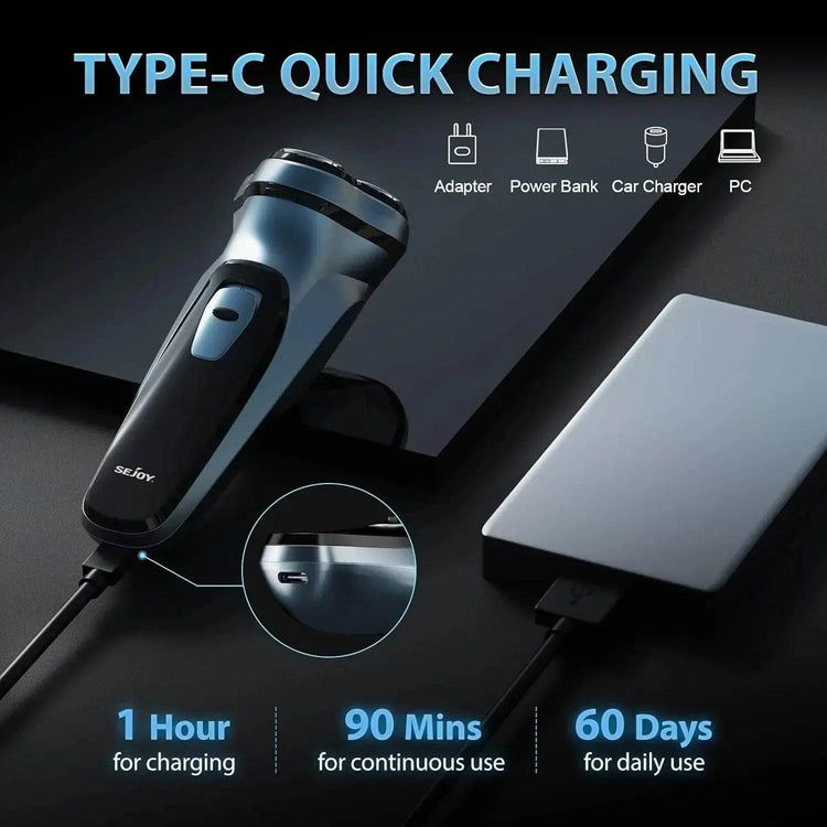 Sejoy Electric Razor for Men Rechargeable Electric Razor Shaving Machines Mens Electric Shavers, Electric Razor by DSERS