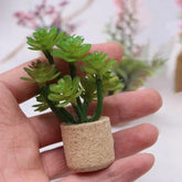 1:12 Dollhouse Simulation Flower Plant Potted Model Doll Home Miniature Green Plants Garden Decor Micro Landscape Ornament by DSERS