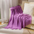 Bohemian Couch Blanket Large Knitted Tassel Throw for Bed Chair Sofa Couch Cover All-Season Blankets Home Decor Soft Comfortable by DSERS
