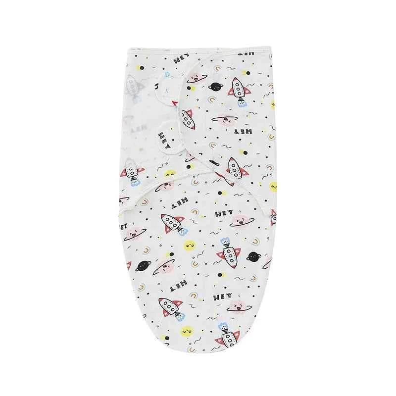 Newborn Baby Wrap Anti-Startle 2Pcs/Set Baby Swaddle Sleeping Cocoon Design 100%Cotton Baby Adjustable Blanket 0-6 Months by DSERS