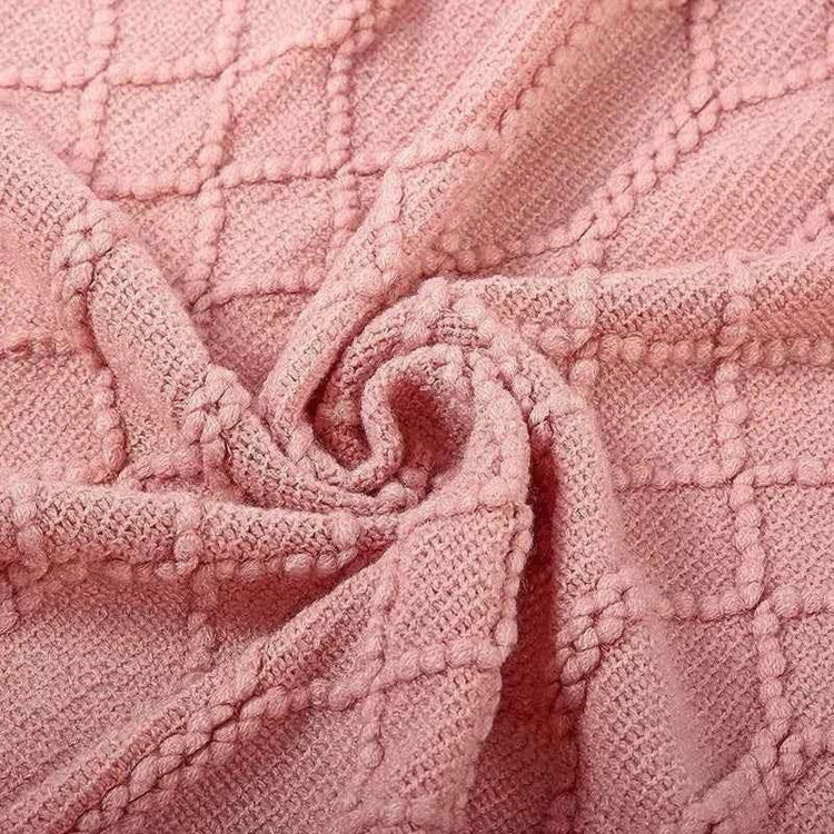Bohemian Couch Blanket Large Knitted Tassel Throw for Bed Chair Sofa Couch Cover All-Season Blankets Home Decor Soft Comfortable by DSERS