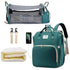 3 In 1 Diaper Bag Backpack Foldable Baby Bed Waterproof Travel Bag with USB Charge Diaper Bag Backpack with Changing Bed 3 types Diaper Bag Backpack by DS