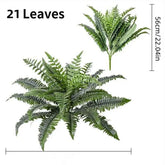 Realistic Boston Ferns 57cm/67cm Artificial Boston Fern Plants 38 Leaves UV Resistant Fake Ferns Greenery for Door Porch Decors by DSERS