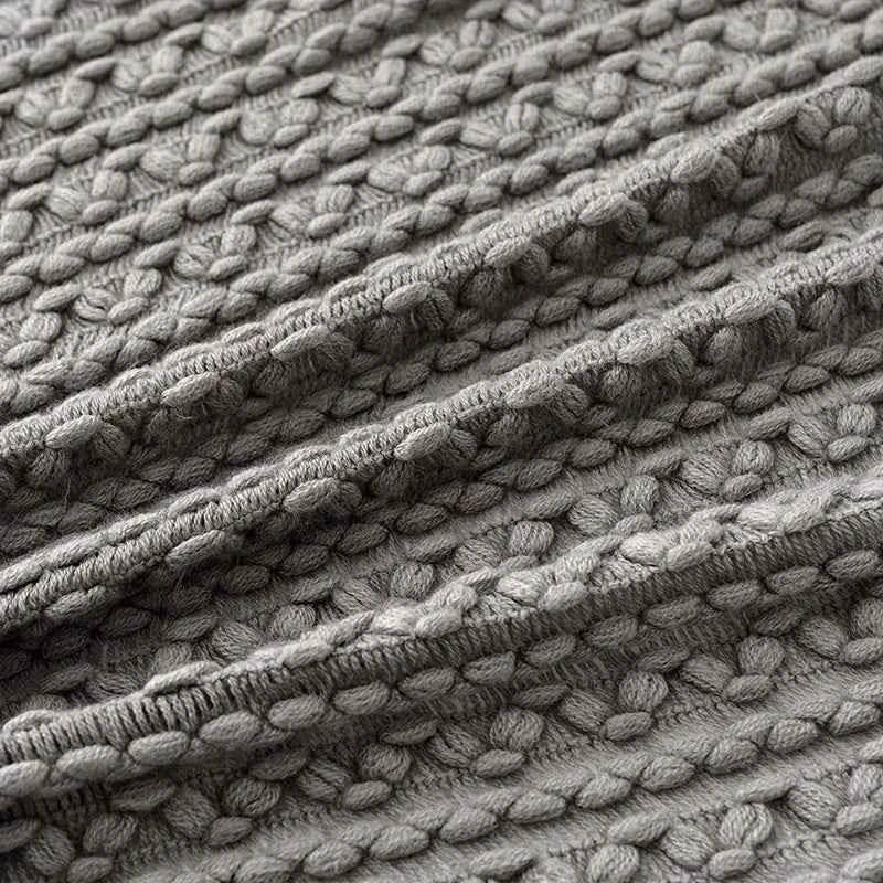 Bohemian Couch Blanket Large Knitted Tassel Throw for Bed Chair Sofa Couch Cover All-Season Blankets Home Decor Soft Comfortable by DSERS