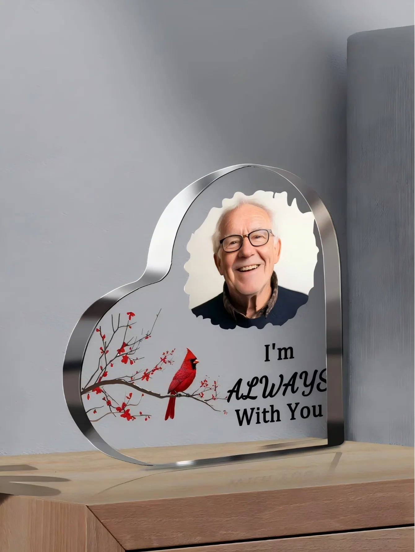 Custom Products Acrylic Heart Plaque Photo Text custom Custom Products Acrylic Heart Plaque by DSERS