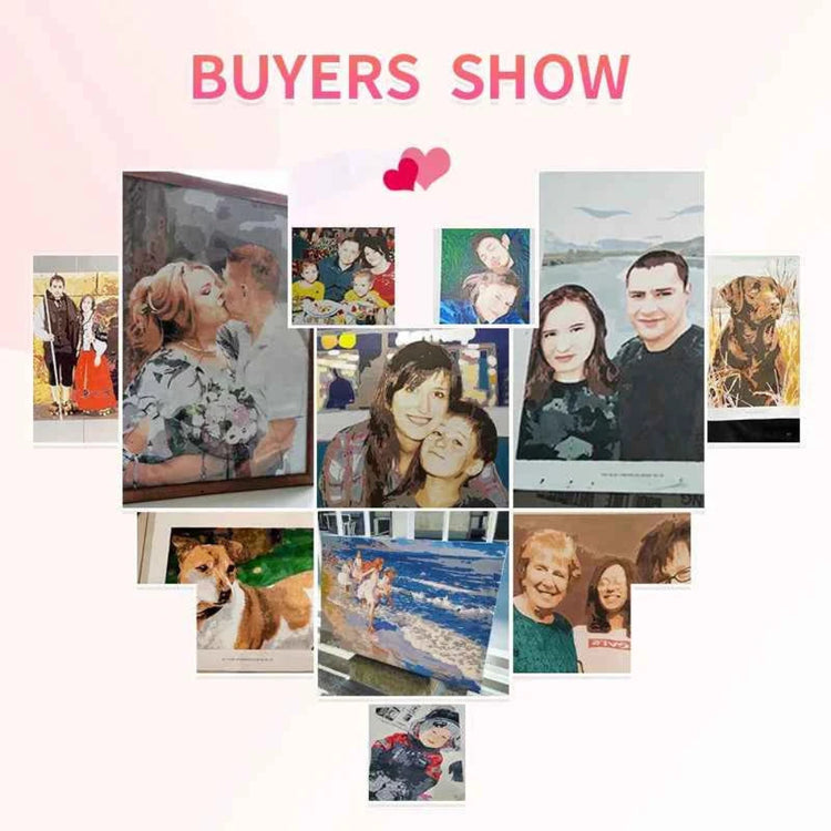 Painting By Numbers, Personality Photo Customized Picture Drawings Paint by DSERS