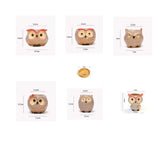 Ceramic Owl Flower Pot Garden Office Decoration Succulent Mini Owl Flowerpot Cute Animal Flowerpot Cactus Plants Planters by DSERS