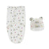 Newborn Baby Wrap Anti-Startle 2Pcs/Set Baby Swaddle Sleeping Cocoon Design 100%Cotton Baby Adjustable Blanket 0-6 Months by DSERS