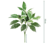 Artificial Plants Leaves Silk Tortoiseshell Leaf Dieffenbough Fake Small Fairy Taro Simulation Green Plant Living Room Decor by DSERS