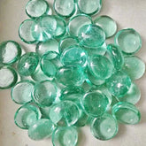 100g/3.52oz(Approx. 18-25pcs) Oblate Bead Glass Mosaic Tiles Colorful Round Mosaic Making Material Multi Diameter DIY Craft Tile by DSERS