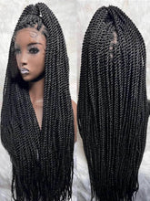 Synthetic Full Lace Frontal Twist Braided Wigs For Black Women Faux Locs Knotless Box Braided Lace Wig Goddess Senegalese Braids Braided Wigs by DSERS / AliHairs Store