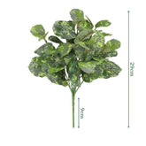 Artificial Plants Leaves Silk Tortoiseshell Leaf Dieffenbough Fake Small Fairy Taro Simulation Green Plant Living Room Decor by DSERS